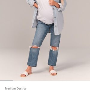 Maternity straight leg jeans